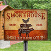 Personalized Grilling Vintage Smoke House Customized Classic Metal Signs