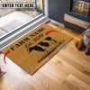 Uni Holstein Custom Farm Name Custom Year Coir Doormat