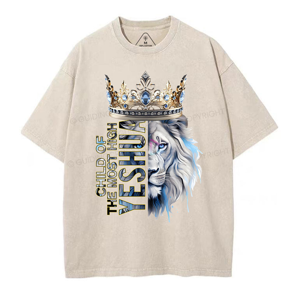 Child Of The Most High Christian Washed T-Shirt Sale - GuidingCross