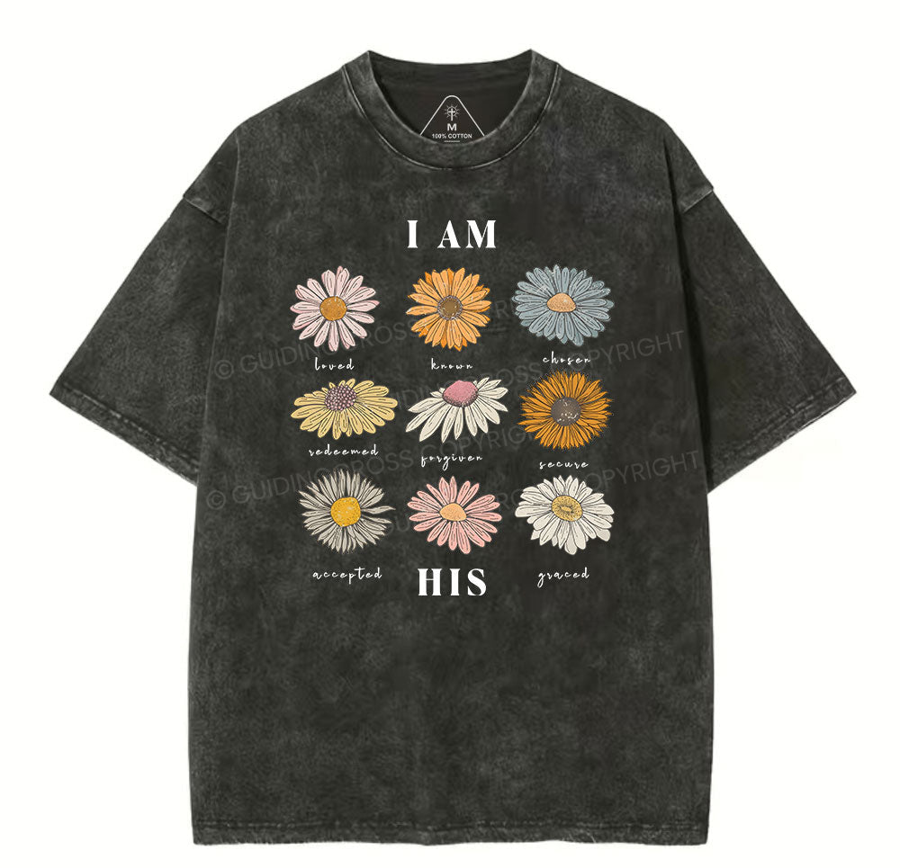 I Am His Christian Washed T-Shirt Sale - GuidingCross