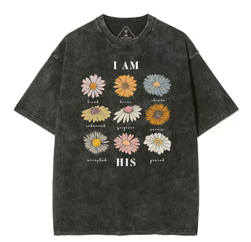 I Am His Christian Washed T-Shirt Sale - GuidingCross