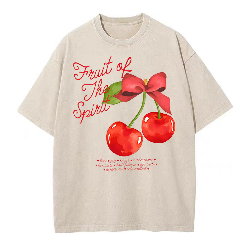 Fruit Of Spirit Christian Washed T-Shirt Sale - GuidingCross