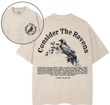 Consider The Ravens Christian Washed TShirt  