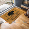 Uni Pig Life Is Better On The Farm Custom Name Coir Doormat