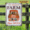 Autumn Farm Happy Harvest Happy Fall, Fall Season, Farmhouse, Outdoor Farm Decor, Custom Classic Metal Signs - Decor from [store] by uni - donkey, farm, goat, Kopy, metal signs, Metal_ Sign, metal_sign, pig, sheep