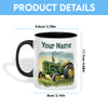 Uni Tractor Personalized Name Two Tone Mug