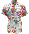Uni Island Bloom  Aloha Shirt Short Sleeve Shirt Vacation Hawaiian Outdoor Vacation