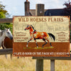 Personalized Horse Metal Sign Customized Classic Metal Signs