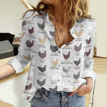 Unique Egg Laying Chickens Casual Shirt