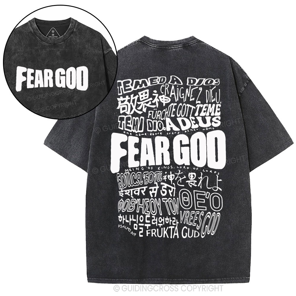 Fear god Christian Washed T-Shirt Sale - GuidingCross