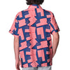 UniJames Men's Patriotic Flag Print Button Down USA Shirt