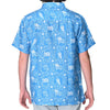 UniJames Men's Linen Effect Eagle Button Down USA Shirt