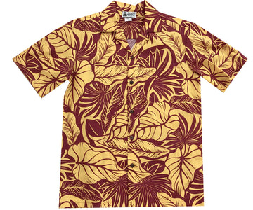 Uni Island Harmony Yellow   Aloha Shirt Short Sleeve Shirt Vacation Hawaiian Outdoor Vacation