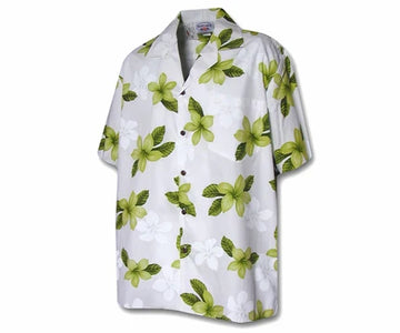 Uni Island Prince Lime Boy's   Aloha Shirt Short Sleeve Shirt Vacation Hawaiian Outdoor Vacation