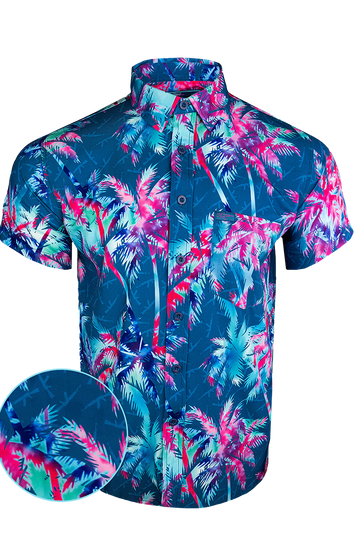 UniJames Comfort AK's and Vacays Blue Button Down For Men