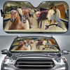 Uni Driving Appaloosa Horse All Over Printed 3D Sun Shade