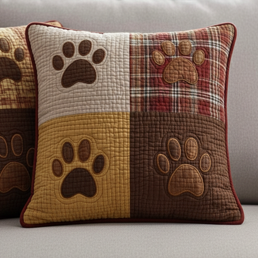 Adorable Paw Quilted Pillow Case NCU0NT11185