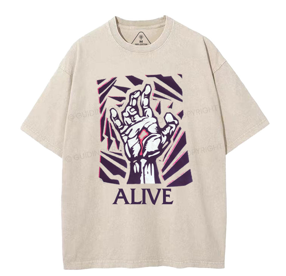 Alive Christian Washed TShirt  
