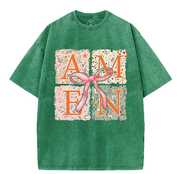 Amen Christian Washed TShirt  