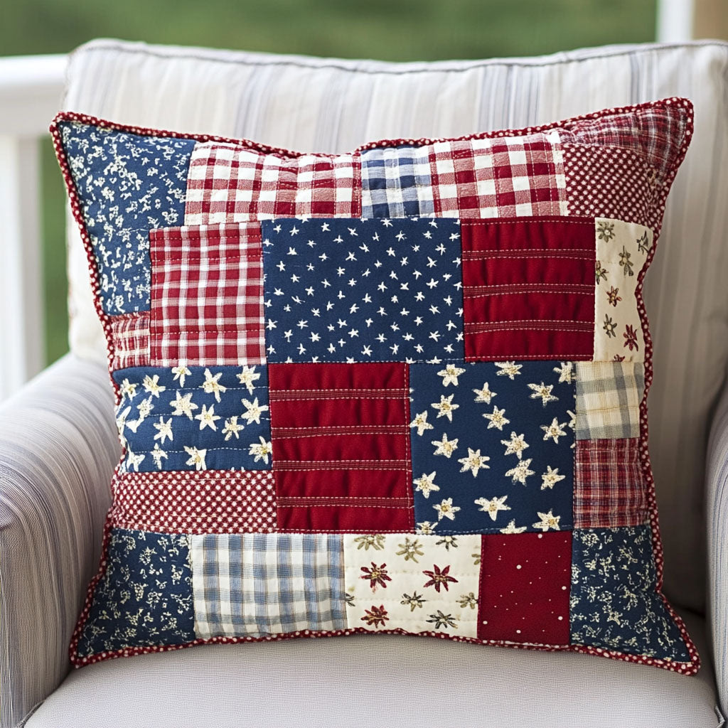 America the Beautiful Quilted Pillow Case NCU0PT7218