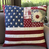 American Dream Hearts Quilted Pillow Case NCU0PT7219