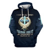 Uni Angel Wing And Cross 3D Hoodie I Can Do All Things Through Christ Hoodies Men & Women, God 3D Printed Hoodie, Christian Apparel Hoodies