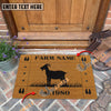 Uni Goat Hoove Custom Farm Name Custom Year Coir Doormat