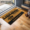 Uni Holstein Straw Roll Custom Farm Name Custom Year Coir Doormat