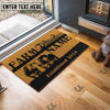 Uni Hereford Straw Roll Custom Farm Name Custom Year Coir Doormat