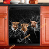 Uni Highland Broken Glasses Dishwasher Door Cover