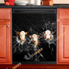 Uni Hereford Broken Glasses Dishwasher Door Cover