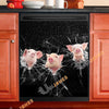 Uni Pig Broken Glasses Dishwasher Door Cover