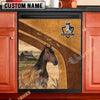 Uni Horse Brown Custom Name Dishwasher Door Cover