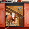 Uni Simmental Brown Custom Name Dishwasher Door Cover