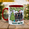 Uni Black Angus Christmas Personalized Name Two Tone Mug