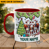 Uni Hereford Christmas Personalized Name Two Tone Mug