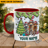 Uni Beefmaster Christmas Personalized Name Two Tone Mug