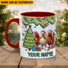 Uni Chicken Christmas Personalized Name Two Tone Mug