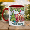 Uni Pig Christmas Personalized Name Two Tone Mug