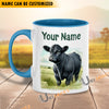 Uni Black Angus Personalized Name Two Tone Mug