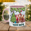 Uni Pig Christmas Personalized Name Two Tone Mug