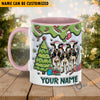 Uni Holstein Christmas Personalized Name Two Tone Mug