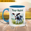 Uni Holstein Personalized Name Two Tone Mug