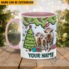 Uni Charolais Christmas Personalized Name Two Tone Mug