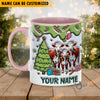 Uni Hereford Christmas Personalized Name Two Tone Mug