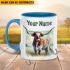 Uni Texas Longhorn Personalized Name Two Tone Mug