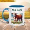 Uni Hereford Personalized Name Two Tone Mug