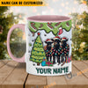 Uni Black Angus Christmas Personalized Name Two Tone Mug