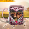 Uni Beefmaster Couple Personalized Name Two Tone Mug