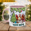 Uni Chicken Christmas Personalized Name Two Tone Mug